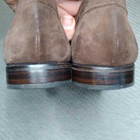 Bally Brown Suede Loafers Sz 9 M - Picture 3 of 8